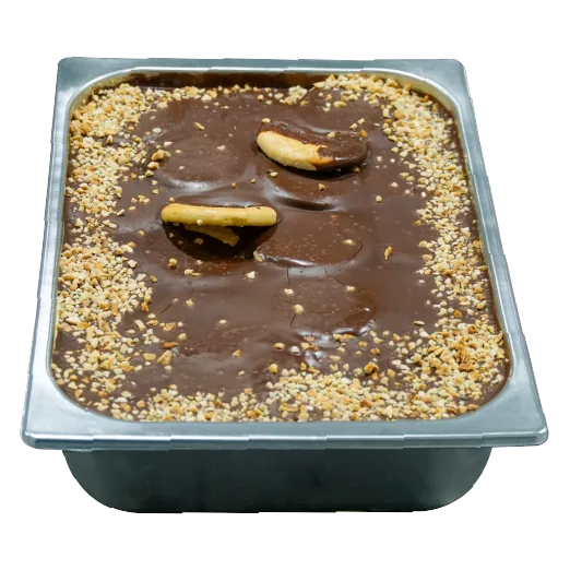 Cubeta de gelato de tarta de la abuela en la vitrina de Temperato