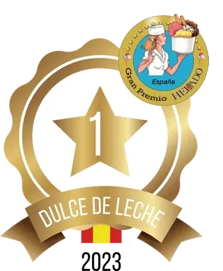 Sello del primer premio de dulce de leche